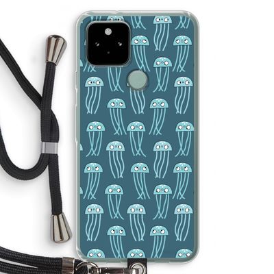 Kwallie: Pixel 5 Transparant Hoesje met koord