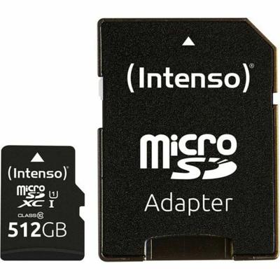 Micro SD kaart met adapter INTENSO 3423493 512 GB