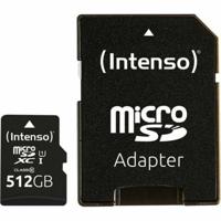 Micro SD kaart met adapter INTENSO 3423493 512 GB