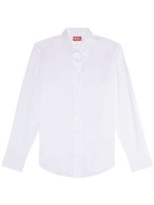 Diesel chemise S-Benny-CL à logo brodé - Blanc