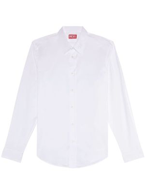 Diesel chemise S-Benny-CL à logo brodé - Blanc