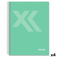 Schrift Imprex Groen A5 80 Lakens (4 Stuks)