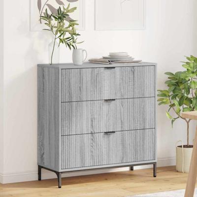 Dressoir met lade Grijs sonoma 79.5 x 33 x 82 cm Bewerkt hout