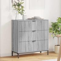 Dressoir met lade Grijs sonoma 79.5 x 33 x 82 cm Bewerkt hout