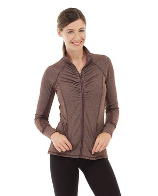 Riona Full Zip Jacket-L-Brown