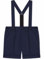 Dolce & Gabbana Kids pantalon à bretelles - Bleu