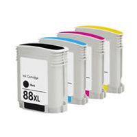 Huismerk HP 88 XL Inktcartridges Multipack (zwart + 3 kleuren) - thumbnail