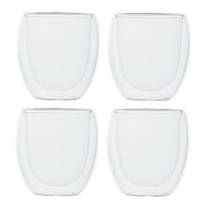 Set van 6x dubbelwandige koffieglazen/cappuccino glazen 300 ml