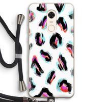 Cheetah color: Xiaomi Redmi 5 Transparant Hoesje met koord