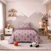 1+1 Gratis Kids Easy Dekbed Zonder Overtrek - Layered Rainbows - Dekbed-Discounter.nl