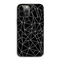 Geometrische lijnen wit: iPhone 12 Pro Max Biologisch afbreekbaar hoesje