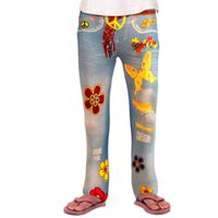 Flower Power legging voor meiden - thumbnail