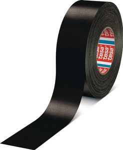 Tesa Weefseltape | zwart | lengte 50 m | breedte 38 mm wiel | 4 stuks - 04651-00507-00 04651-00507-00