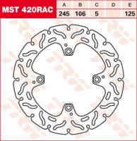 TRW Remschijf, remschijven voor de moto, MST420RAC