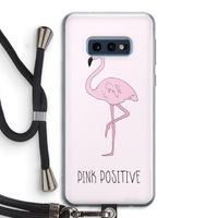 Pink positive: Samsung Galaxy S10e Transparant Hoesje met koord