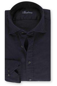 Stenströms Slimline Denim shirt zwart, Effen