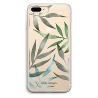 Tropical watercolor leaves: iPhone 7 Plus Transparant Hoesje Tropical watercolor leaves: iPhone 7 Plus Transparant Hoesje