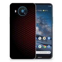 Nokia 8.3 | TPU bumper | Geruit Rood