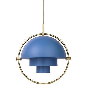 Gubi Multi-Lite Hanglamp - Messing & Blauw