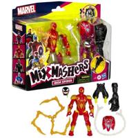 MixMashers Iron Spider Deluxe, statuetta personalizzabile da 12 cm da abbinare e mescolare con accessori, Marvel, da 4 anni