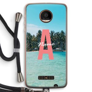 Pacific Dream: Motorola Moto Z Force Transparant Hoesje met koord