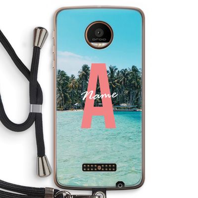 Pacific Dream: Motorola Moto Z Force Transparant Hoesje met koord