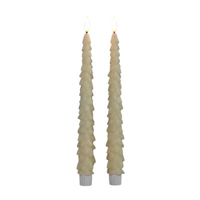 Dinerkaars kerstboom 27 cm ivoor - Annas collection