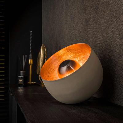 LifestyleFurn Tafellamp 'Ronnita' Naturel Grey, Ø28cm