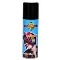 Carnaval verkleed haar verf/spray zwart 125 ml - thumbnail