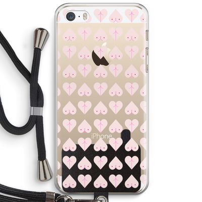 Ass 'n Titties: iPhone 5 / 5S / SE Transparant Hoesje met koord