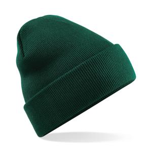 Beechfield basic winter muts/beanie - donkergroen - acryl - volwassenen - Winter Essentials/accessoi