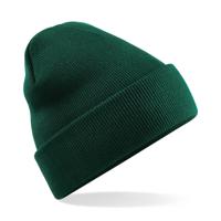 Beechfield basic winter muts/beanie - donkergroen - acryl - volwassenen - Winter Essentials/accessoi - thumbnail