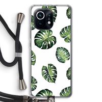 Tropische bladeren: Xiaomi Mi 11 Transparant Hoesje met koord
