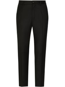 Dolce & Gabbana pantalon de costume à bandes logo - Noir