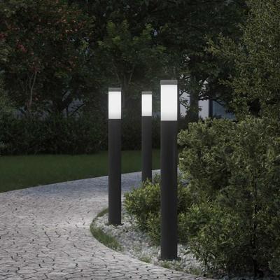 Bolderverlichting 3 stuks 80 cm RVS IP44
