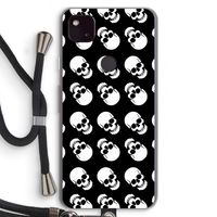 Musketon Skulls: Pixel 4a 5G Transparant Hoesje met koord