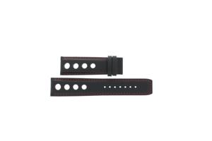 Horlogeband Tissot T1004271605100 / T610037462 Leder Zwart 22mm