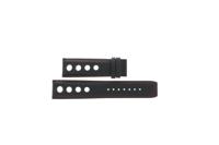 Horlogeband Tissot T1004271605100 / T610037462 Leder Zwart 22mm