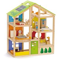 Houten poppenhuis inclusief meubels Houten poppenhuis inclusief meubels