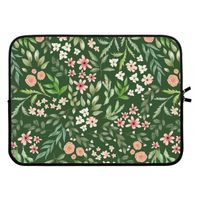 Botanical green sweet flower heaven: Laptop sleeve 15 inch