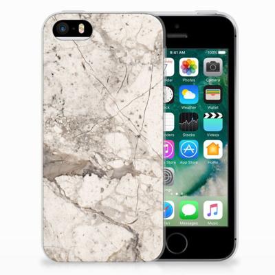 Apple iPhone SE | 5S | TPU | Siliconen hoesje | Marmer Beige