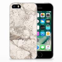 Apple iPhone SE | 5S | TPU | Siliconen hoesje | Marmer Beige