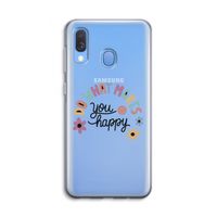 Happy days: Samsung Galaxy A40 Transparant Hoesje