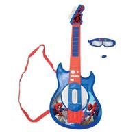 SPIDER-MAN - Lichtgevende elektronische gitaar met bril uitgerust met een microfoon