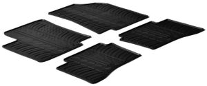 Rubbermatten passend voor Kia Rio 5 deurs 2011- (T-Design 4-delig + montageclips) GL0236