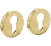 Intersteel Profielcilindergat rozetten messing gelakt