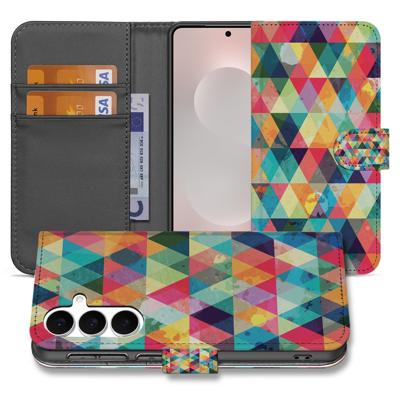 Samsung Galaxy S25 FE | Bookcase | Hoesje Geruit Met 3 Pasjes Samsung Galaxy S25 FE | Bookcase | Hoesje Geruit Met 3 Pasjes