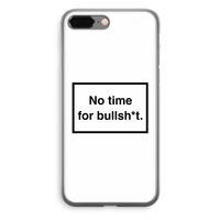 No time: iPhone 8 Plus Transparant Hoesje