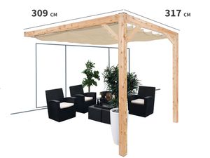 Pergola douglas wall 2 309x317, zand - Nesling