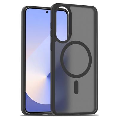 Lunso Samsung Galaxy S25 Edge slank backcover hoesje met MagSafe ondersteuning - Zwart